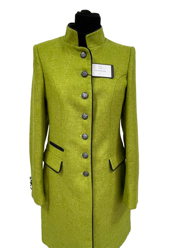 Tweed Damen Blazer, Lang, Hell Grün – Bild 5