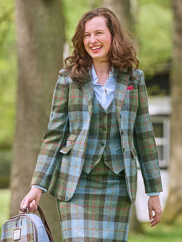Harris Tweed Damen Blazer 682 Highland Check – Bild 2