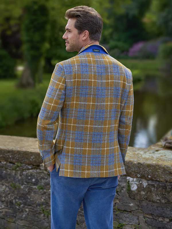Harris Tweed Sakko “London“ Im Amber Check – Bild 4