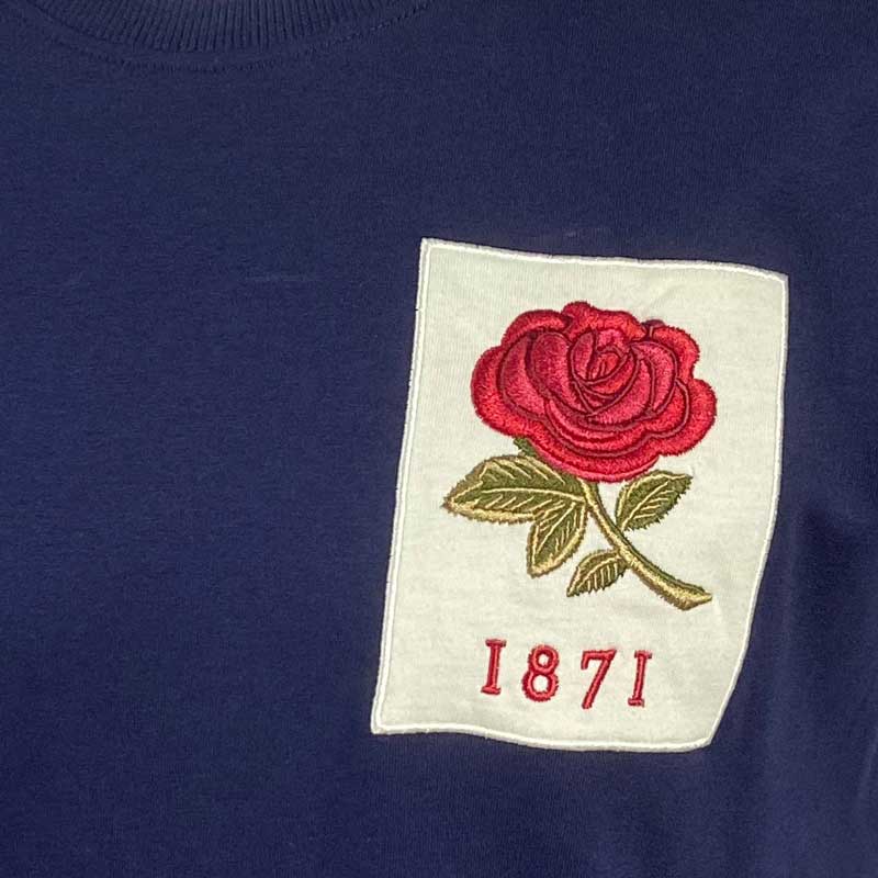 England Rugby 1871 T-shirt Navy Vintage Style – Bild 6