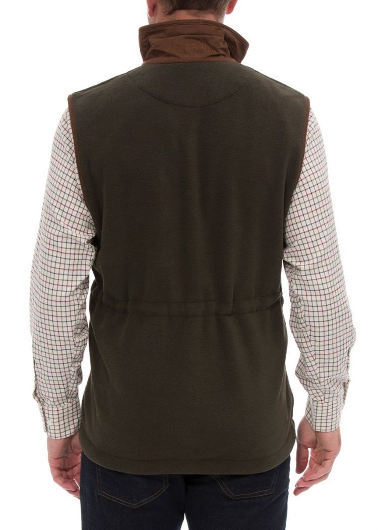 Fleece Waistcoat In Green – Classic Fit – Bild 5