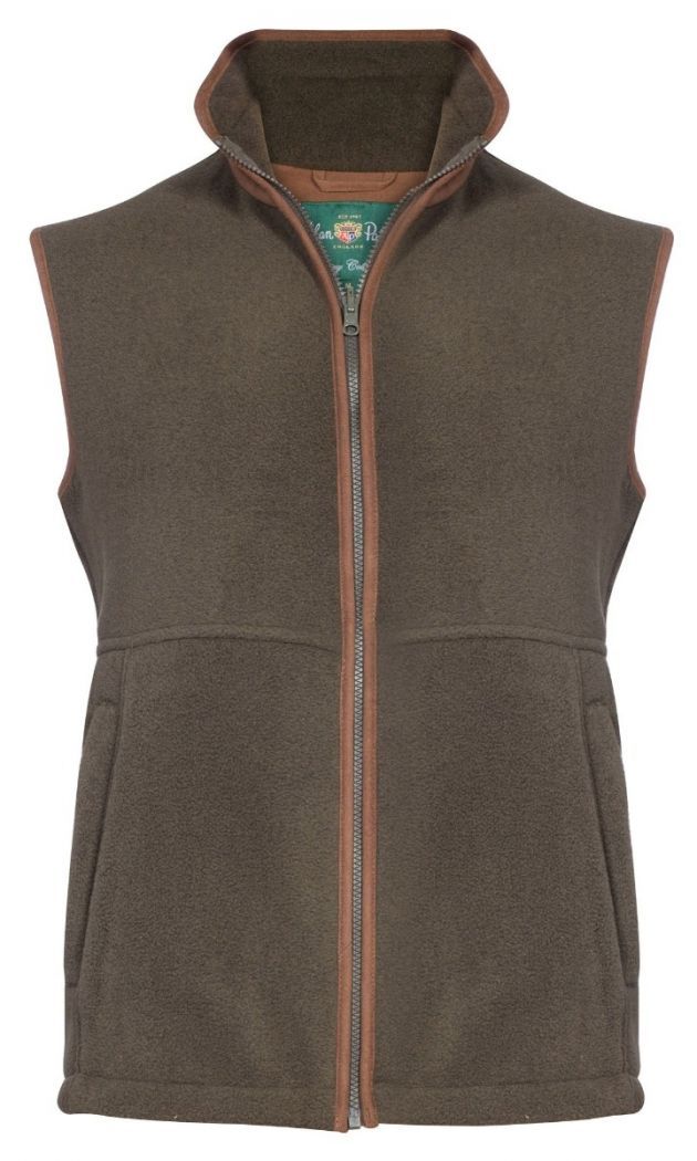 Fleece Waistcoat In Green – Classic Fit – Bild 2