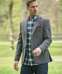 Harris Tweed Sakko „London“ In Anthra Melange