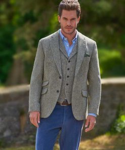 Harris Tweed Sakko “London“ In Multigreen