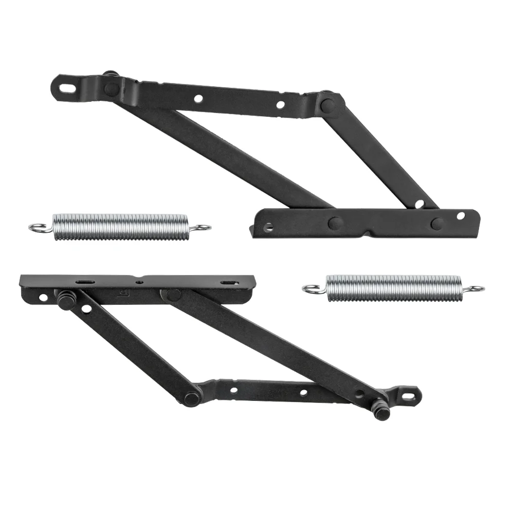 Springaufbeschlag 300N für Bettkasten – 1 Paar Hebebeschlag mit Feder für Liegen & Betten – Bild 6