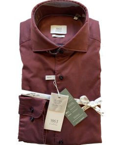 Soft Cotton Shirt, Bordeau