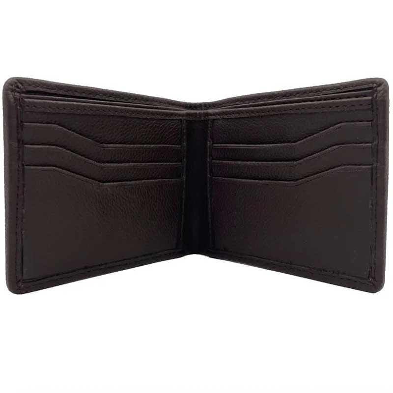 Harris Tweed Bifold Geldbörse in Blau-Braun kariert – Bild 3