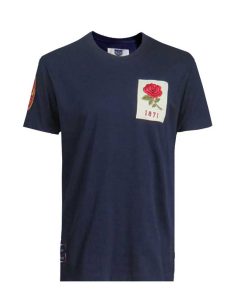 England Rugby 1871 T-shirt Navy Vintage Style