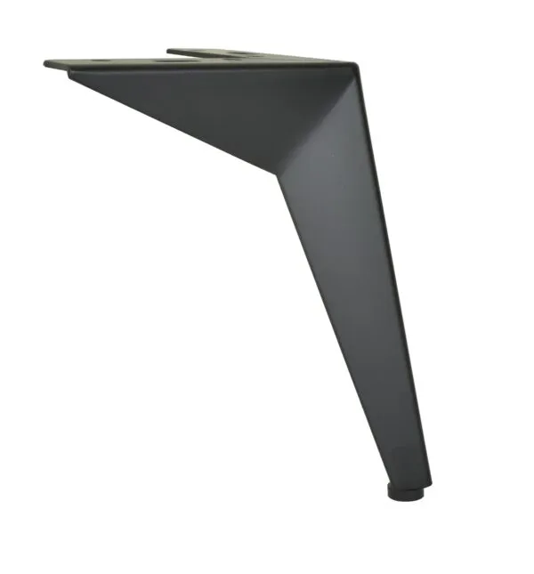 Hochbelastbar Möbelfüße schwarz matt aus Metall für Sofa Schrank H: 19 cm 1 Stück oder 4er-Set – Bild 4