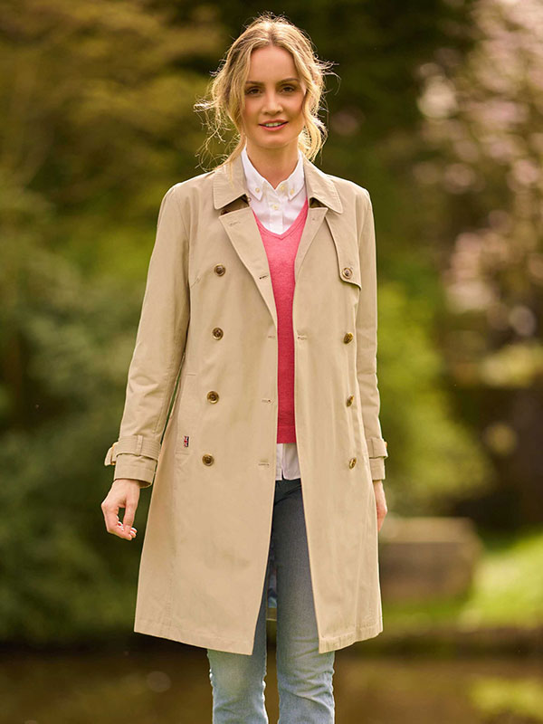 Damen Trenchcoat ”Darby” in beige – Bild 2