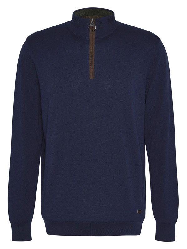 Barbour Pullover Bayfield Half-Zip Navy – Bild 6