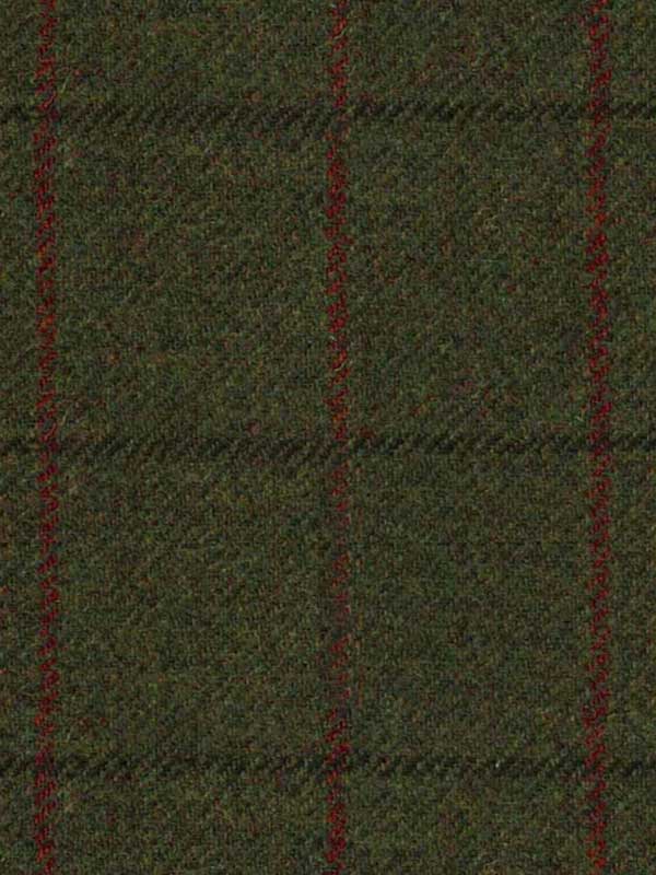 Harris Tweed Damenmantel “Emilia“ In Green Overcheck – Bild 4