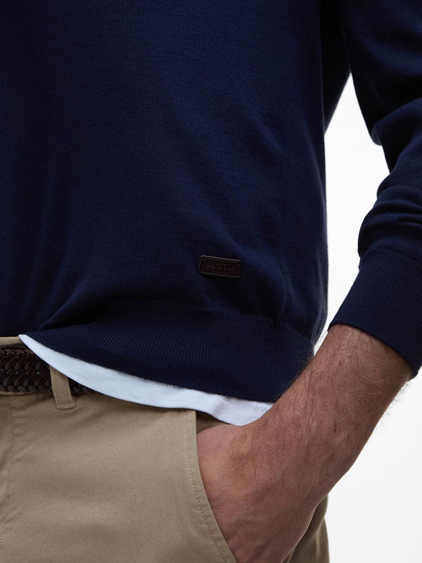 Barbour Pullover Bayfield Half-Zip Navy – Bild 4