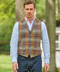 Magee Tweed Weste “Wales” im Multicolor Check 192
