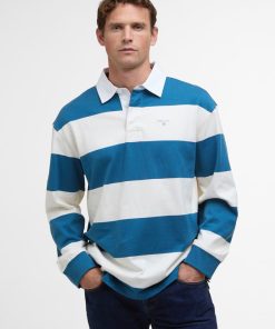 Barbour Rugby Polo Blue White