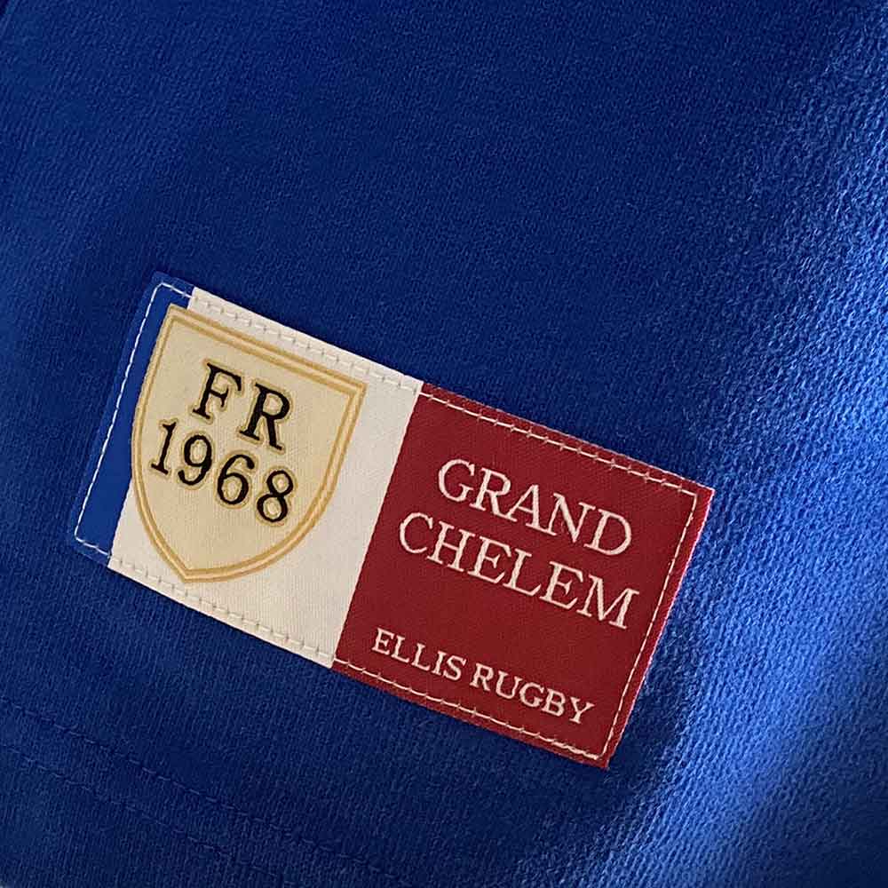 France 1968 Rugby Shirt Blue – Bild 5
