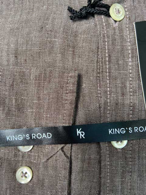 Shirt King’s Road, Bruin Linnen – Bild 4