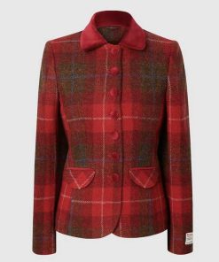 Harris Tweed Jacket Amy Red Tartan