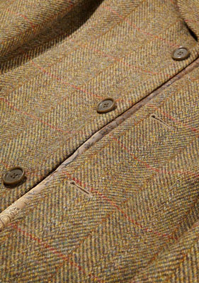 Harris Tweed Overjas, Murdo 3/4 Coat – Mustard – Bild 3