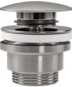 MEI BAD Premium Ablaufventil push open nickel gebürstet