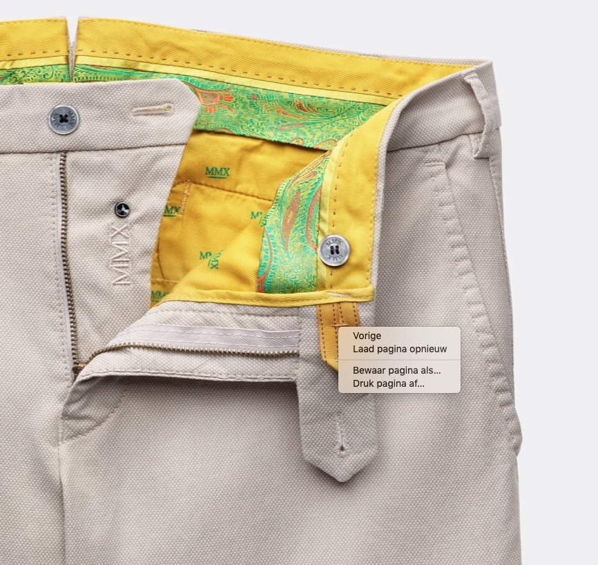 MMX Microstructuur Super Stretch Chino – Bild 3