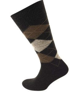 Viyella Made in England Mens Argyle Wool Half Hose Socks