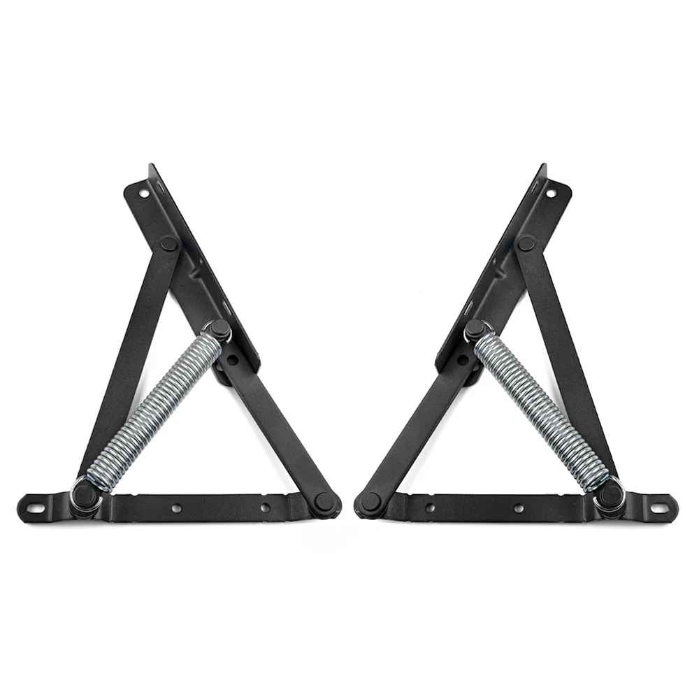 Springaufbeschlag 300N für Bettkasten – 1 Paar Hebebeschlag mit Feder für Liegen & Betten – Bild 4