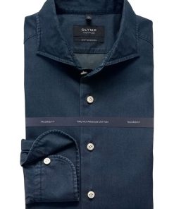 Overhemd Olymp Signature Jeans Donker