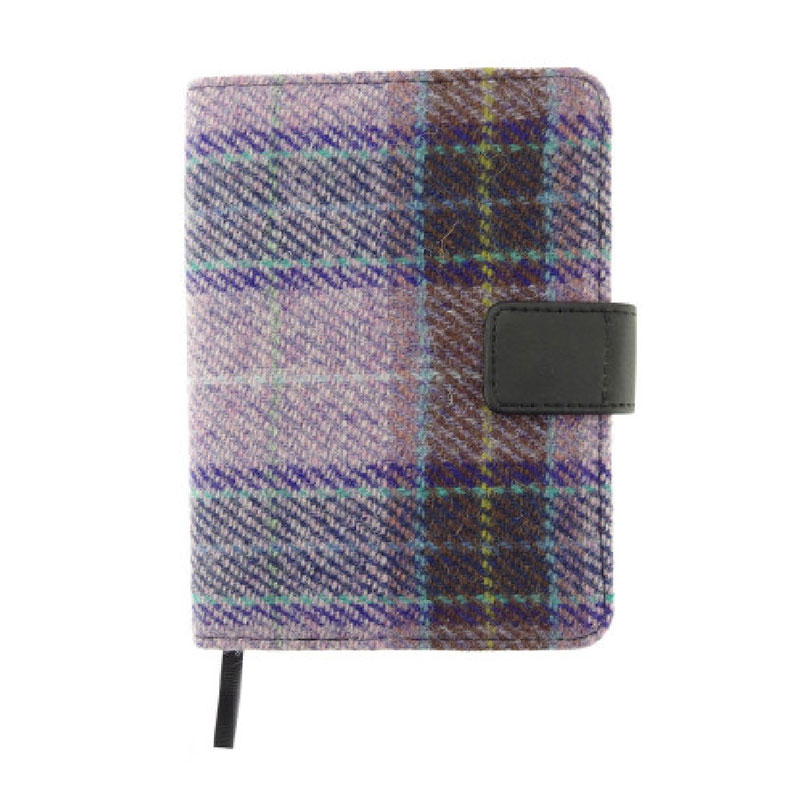 Harris Tweed ‚Lomond‘ Address Book in Pink/Lilac Check – Bild 2