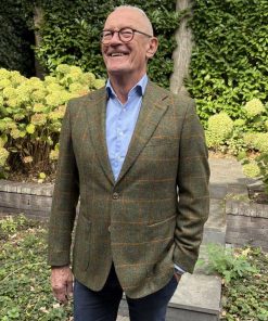 Sheppard & Jones, Tweed Jacket Green/Orange Overcheck