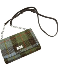 Harris Tweed ‚Strathy‘ Wallet Shoulder Bag in MacLeod Tartan