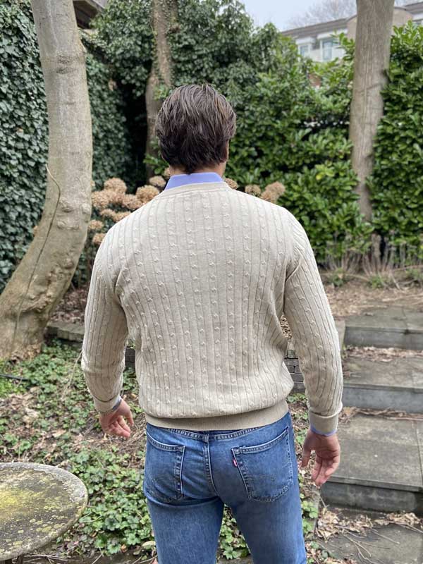 Kings Road, Pullover In Baumwolle, Beige – Bild 5