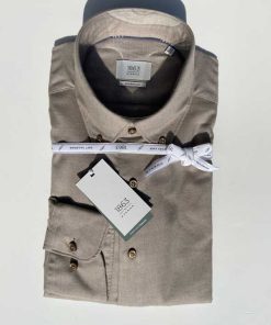 Flanellhemd Eterna Taupe