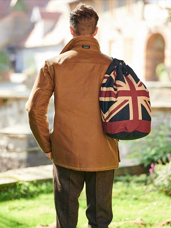 Wellington Waterafstotende Wax jas, Camel – Bild 3