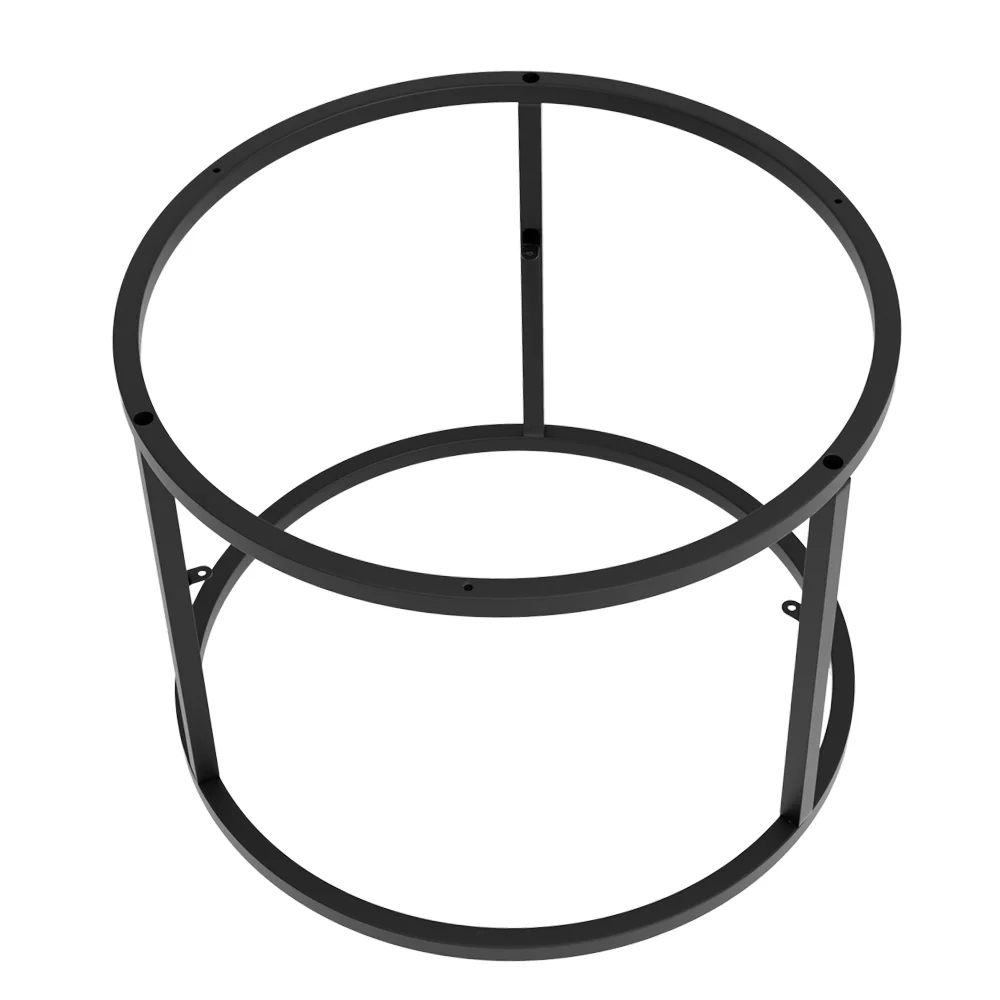 Rundes Tischgestell Ø60/70 cm Schwarz/Weiß ohne Tischplatte – Bild 8