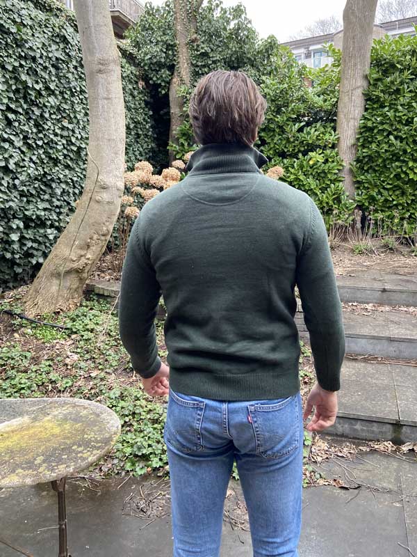 Pullover, zip neck Green – Bild 5