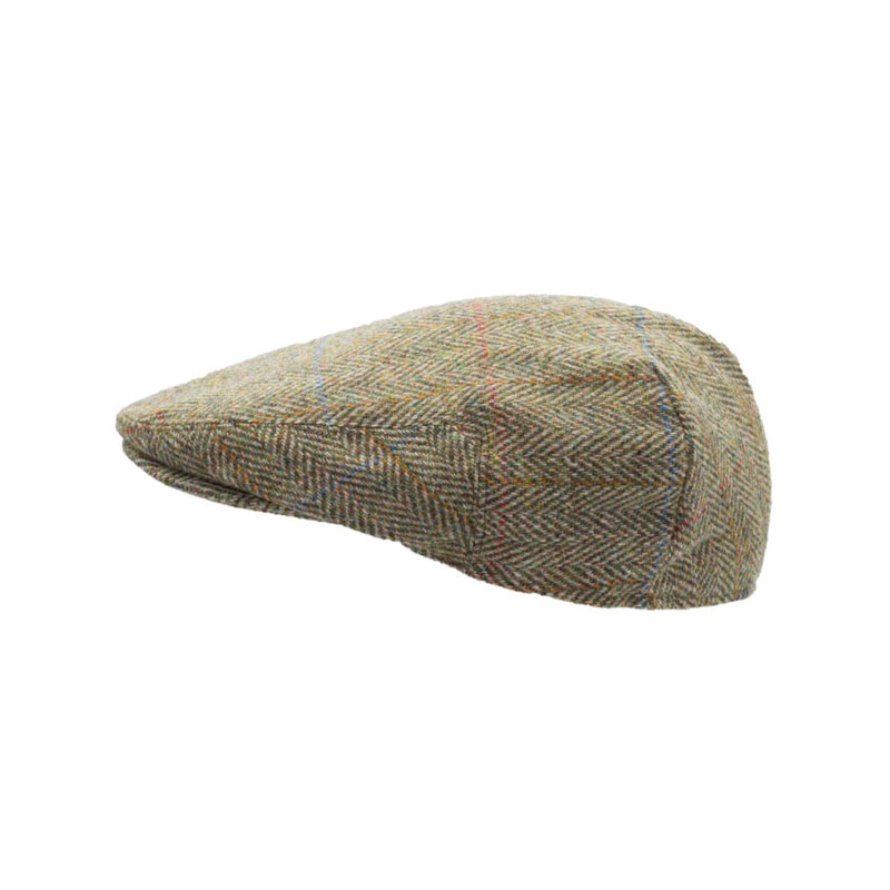 Flat Cap 630 Harris Tweed Groen overruit – Bild 5