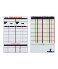 Derbystar Spiel-Notizkarten