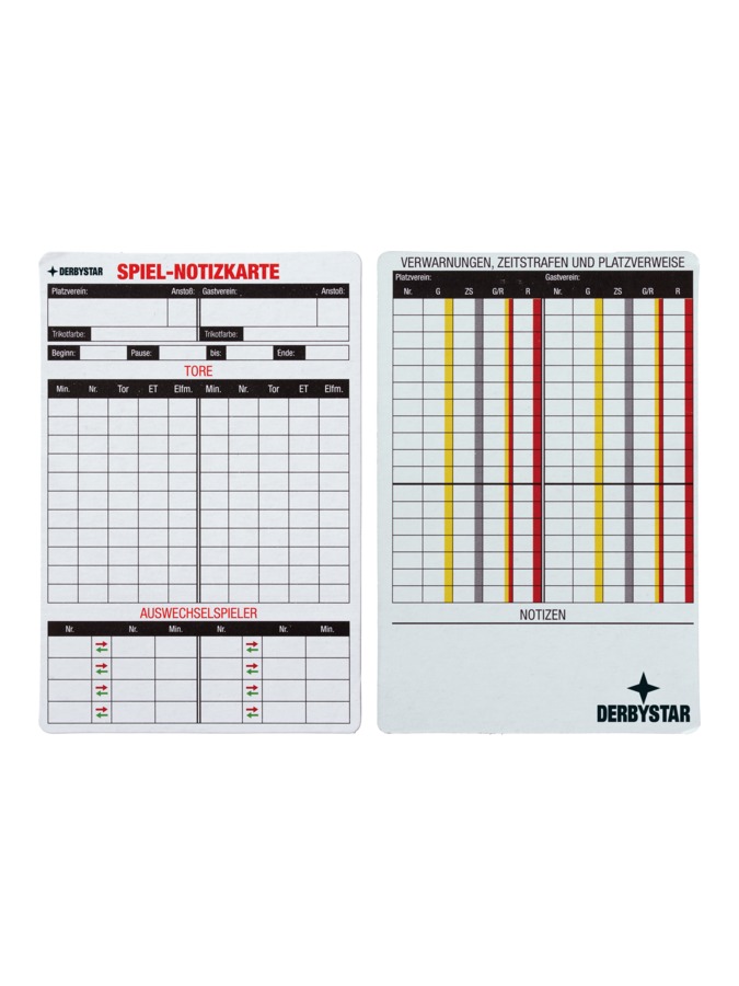 Derbystar Spiel-Notizkarten – Bild 2