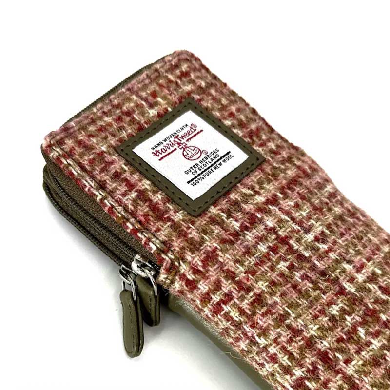 Doppelbrillenhülle aus Harris Tweed in Ahorn – Bild 4