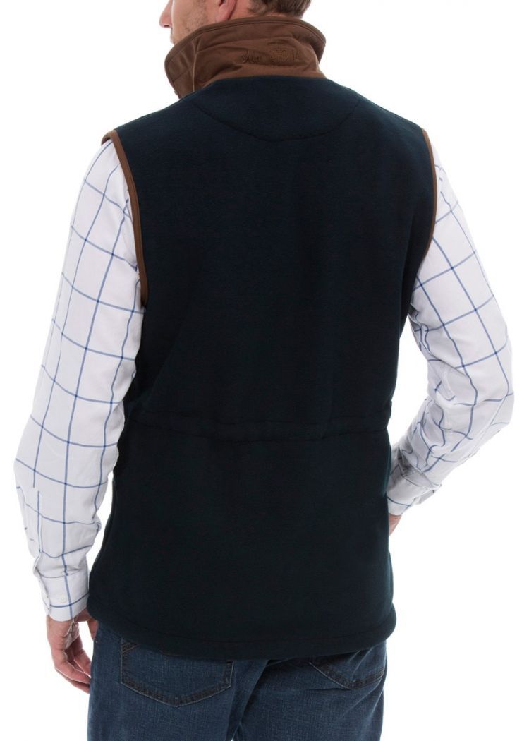 Fleece Waistcoat In Dark Navy – Bild 5
