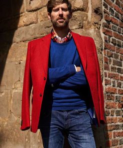 Harris Tweed Sakko “London“ In Red Twill