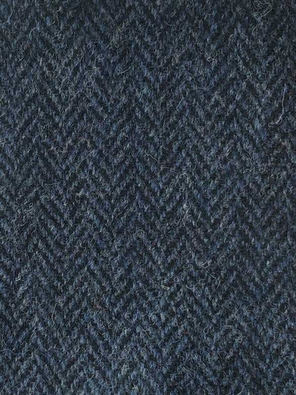Harris Tweed Hose 610 Blau Fishgrat – Bild 4