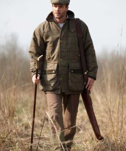 Abraham Moon Tweed Shooting Jacket, Green