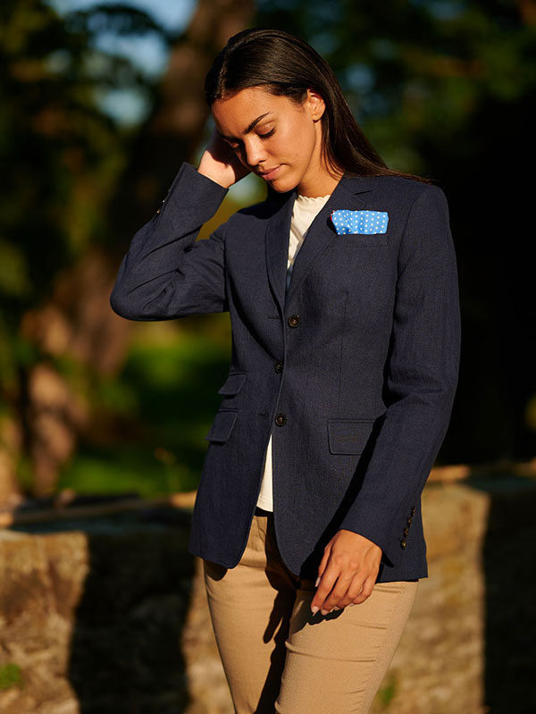 Wellington Leinen Damen Blazer – Bild 5