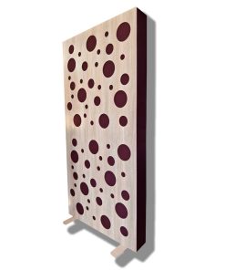 Akustikpaneel mit Frontdiffusor – Mit rundem Muster auf der Frontplatte