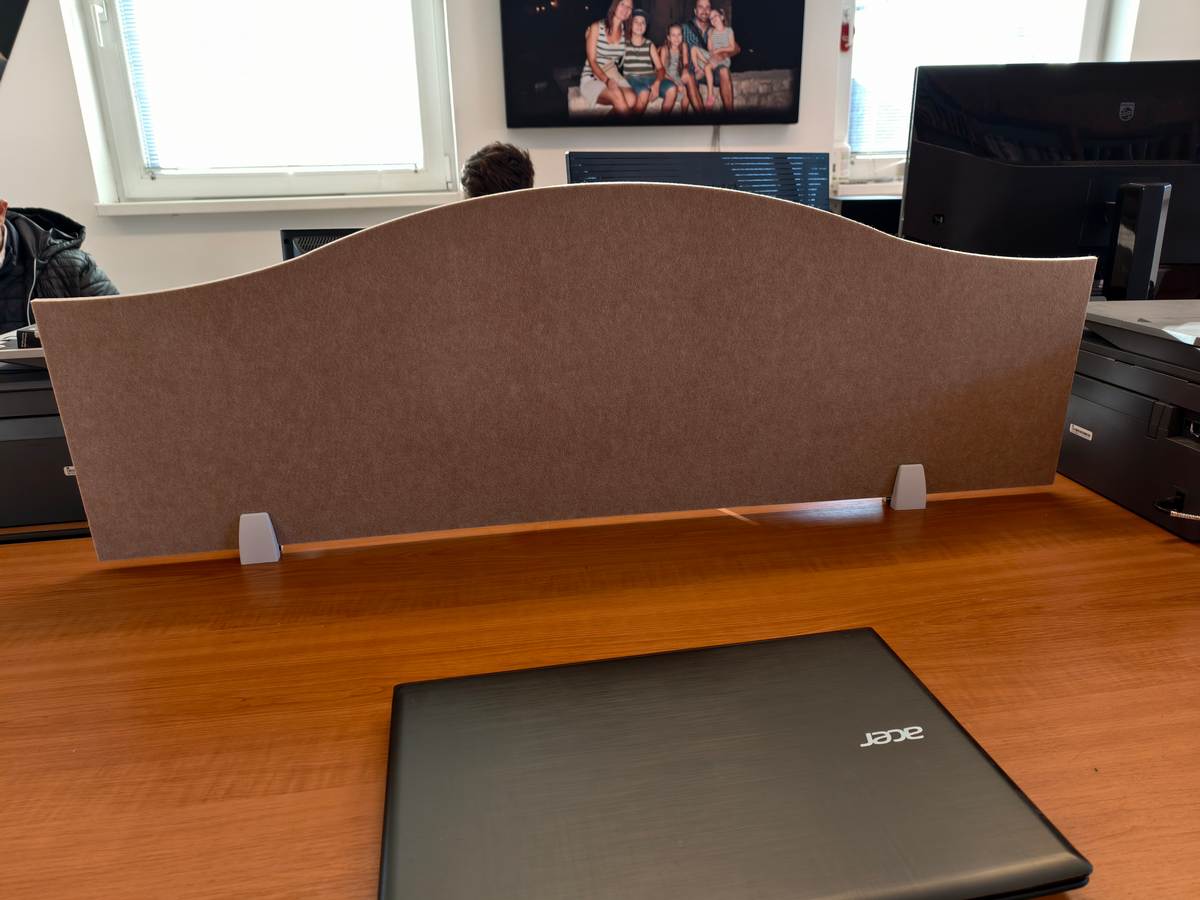 Bilnora büro schallschutz trennwände gewellt Akustikschirm 120x40x1.2cm – Muster 3 – Bild 5