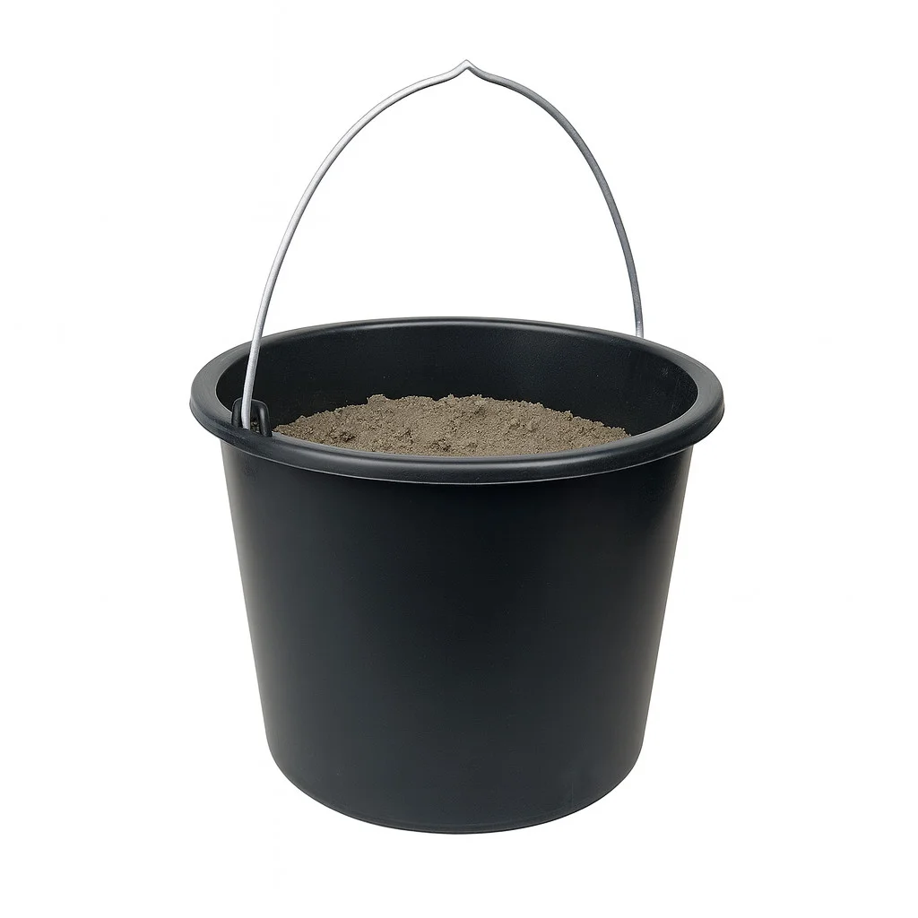 Baueimer 5 Liter mit Skala Wassereimer Mörteleimer Kübel für Haushalt, Garten & Baustelle – Bild 9