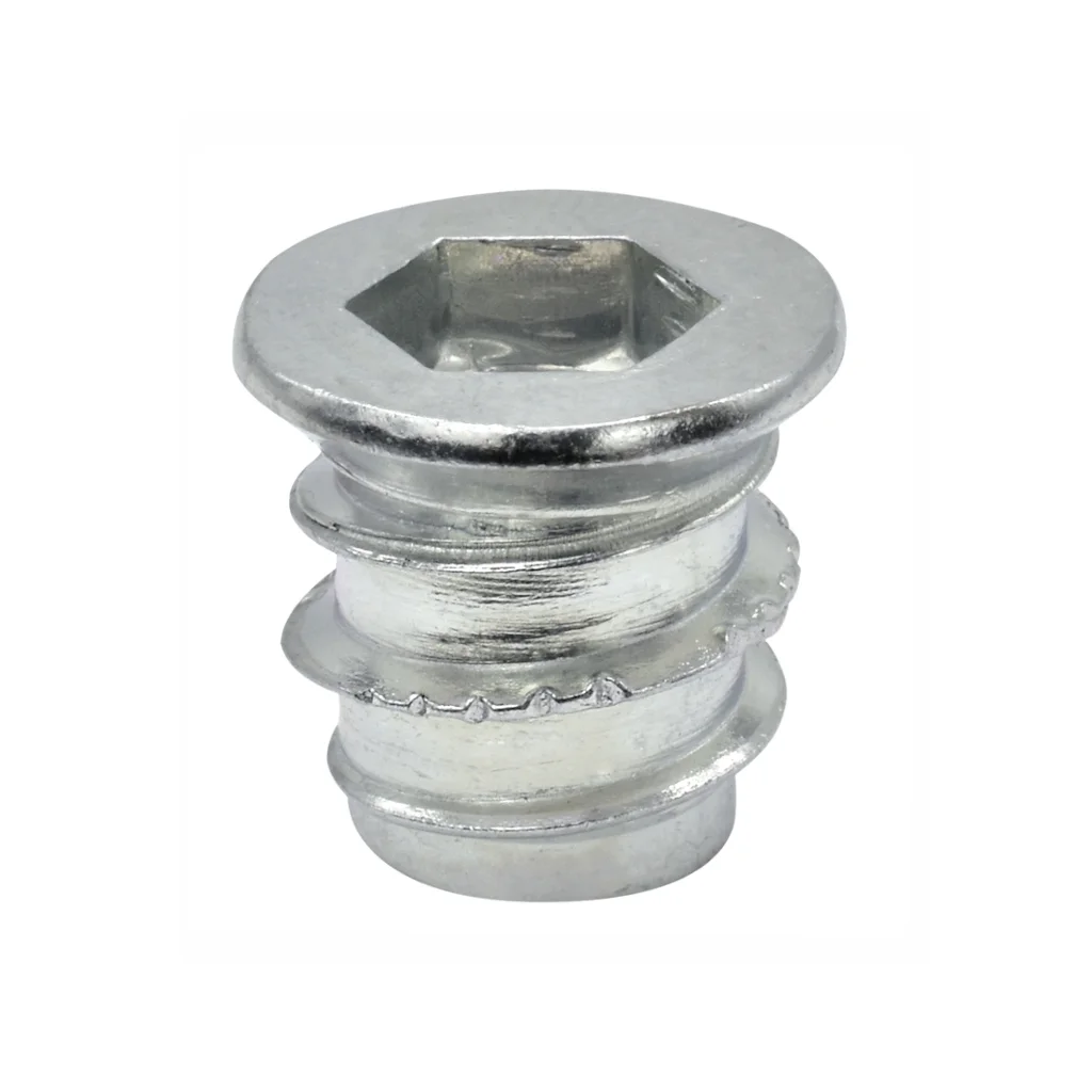 Einschraubmutter M6 x 10 mm – verzinkter Stahl, mit Bund – 10/50/100 Stück – Bild 6