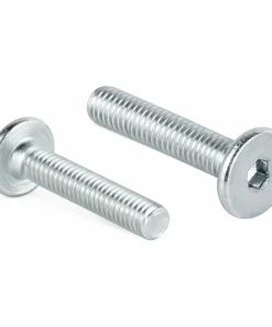 Flachkopfschrauben M6 x 30 mm mit Innensechskant, silber verzinkt